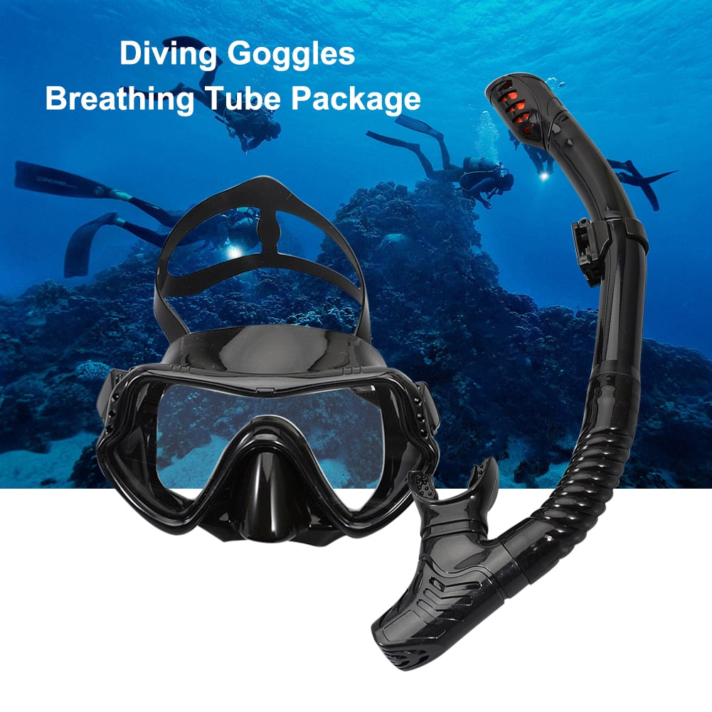 Unisex Diving Masks Snorkeling Anti-slip Breath Tube Adult Anti-fog Swim Goggles Water Sports Swimming Equipment