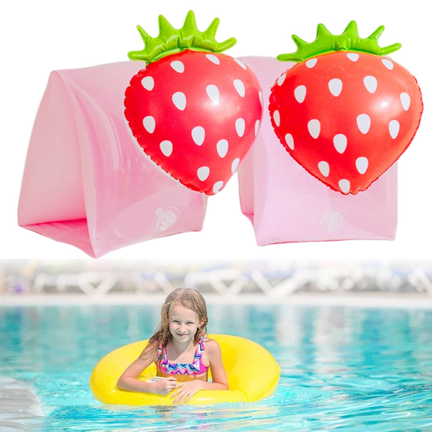 PVC Adult Child Inflatable Swim Pool Arm Rings Circle Float Water Sleeves Swimming Rings Tube Arm Bands PVC Arm Swim Children