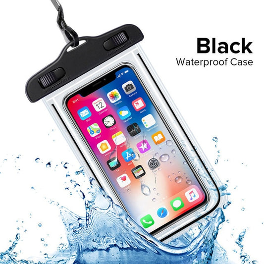 Waterproof Phone Pouch Drift Diving Swimming Bag Underwater Dry Bag Case Cover For Phone Water Sports Beach Pool Skiing 6.5 inch