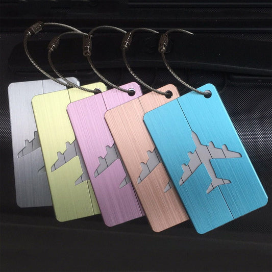 New Fashion Luggage Tags Aluminium Alloy Women Men Travel  Luggage  Suitcase  Name  Label Holder Travel Accessories