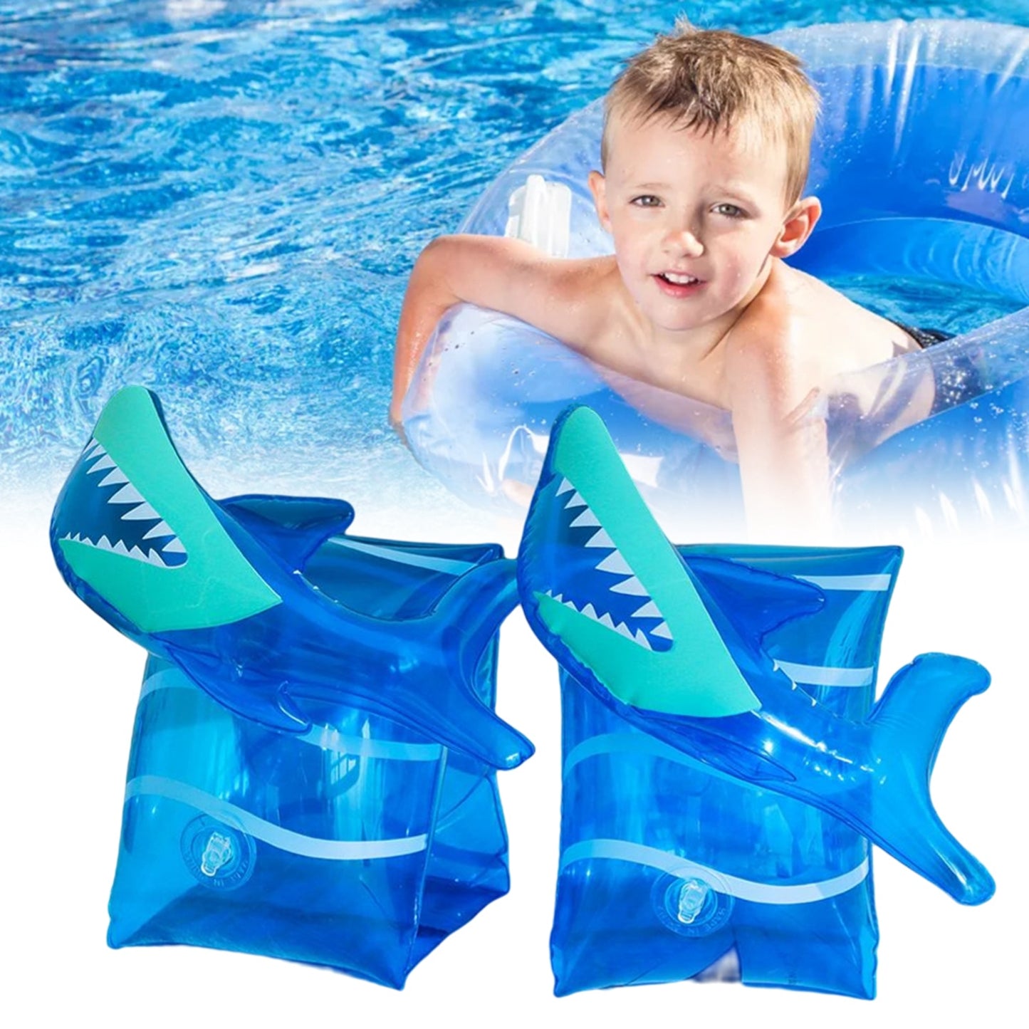 PVC Adult Child Inflatable Swim Pool Arm Rings Circle Float Water Sleeves Swimming Rings Tube Arm Bands PVC Arm Swim Children